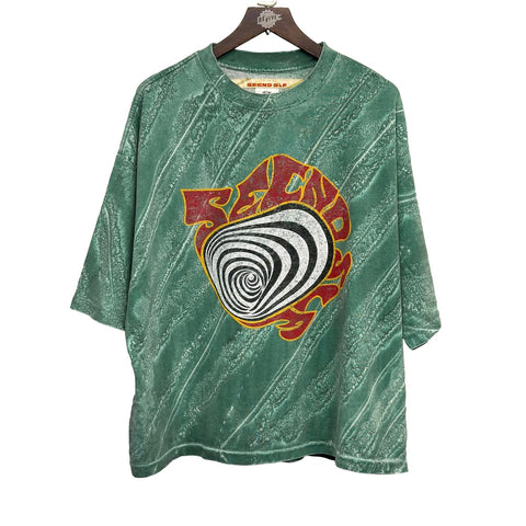 SECND SLF Spacial Lasso Tee Green