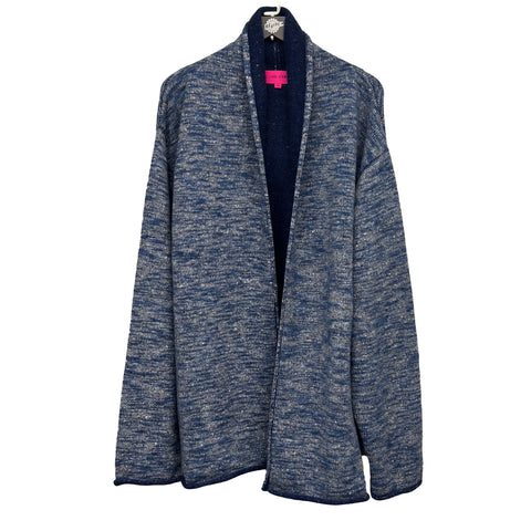 THE ELDER STATESMAN NOMAD SMOKING JACKET STORM MULTI