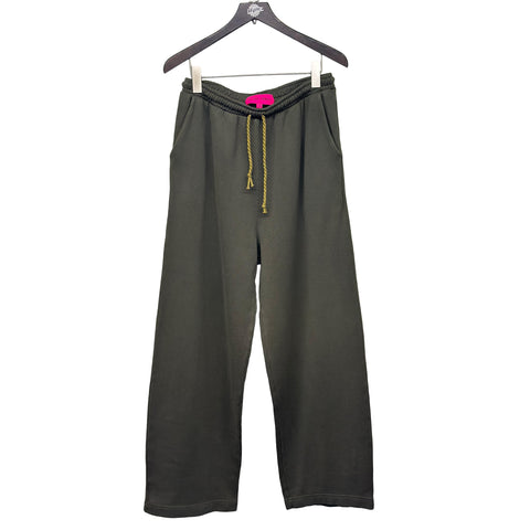 THE ELDER STATESMAN DAILY WIDE LEG SWEATPANT CADET