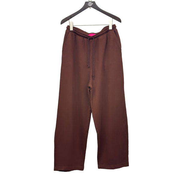 THE ELDER STATESMAN DAILY WIDE LEG SWEATPANT WENGE