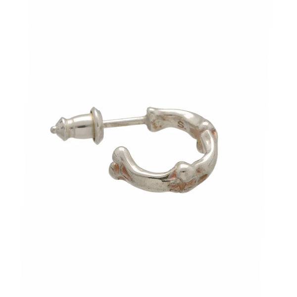 TAKAHIROMIYASHITA TheSoloist. bone shaped earrings. silver