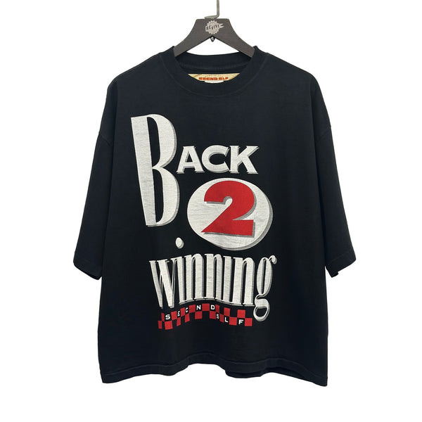 SECND SLF BACK 2 WINNING TEE BLACK