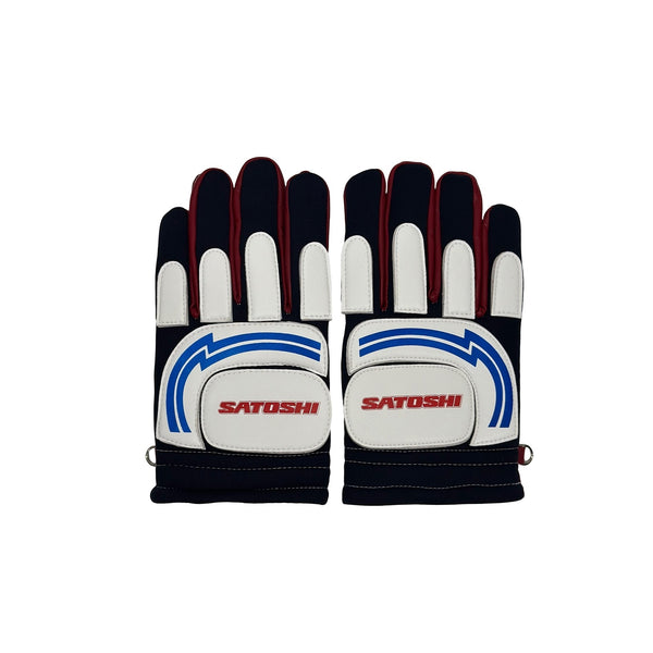 SATOSHI NAKAMOTO MOTO GLOVE OFF WHITE
