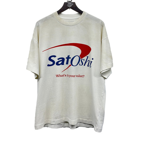 SATOSHI NAKAMOTO BANK OF SATOSHI TEE WHITE