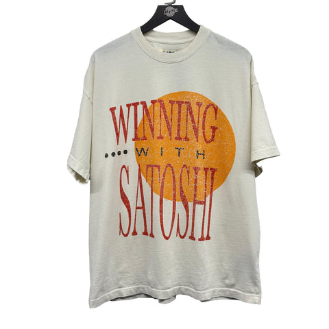 SATOSHI NAKAMOTO WINNING TEE WHITE
