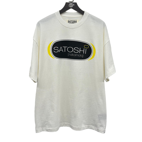 SATOSHI NAKAMOTO STREAM TEE WHITE