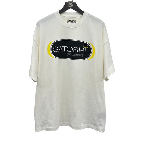 SATOSHI NAKAMOTO STREAM TEE WHITE