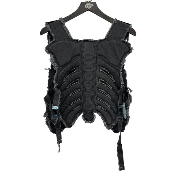 SATOSHI NAKAMOTO SKELETON VEST BLACK