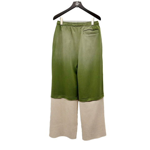SATOSHI NAKAMOTO DOUBLE LAYER SWEATPANT GREEN