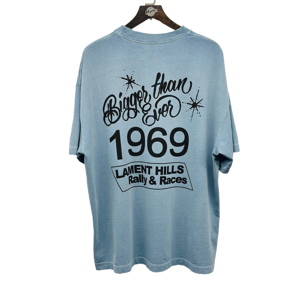 SATOSHI NAKAMOTO RALLY TEE BLUE