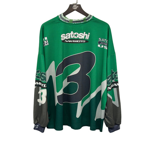 SATOSHI NAKAMOTO SPEEDWAY LONGSLEEVE GREEN